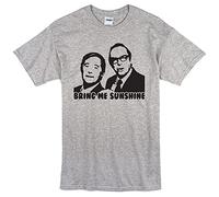 Morecambe & Wise Bring Me Sunshine T-Shirt Retro British Comedy TV Show 60s 70s Grey