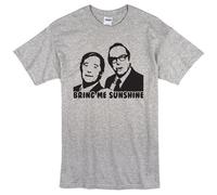Morecambe & Wise Inspired Men T Shirts - Retro TV 70s British Icons Legends Grey