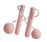 Moreeulsi 19.5cm Portable Skipping Rope With Counter, LED Display With Ball Cordless Jump Rope, Adjustable Digital Jumping Ropes With Gravities Ball, Cordless Jump Rope For Adults Kids