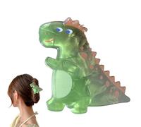 Moreeulsi 4Piece Acrylic Dinosaur Hair Claw, Nonslip Dinosaurs Shape Hair Clips, Funny Dinosaurs Hair Claw Clips, Fashion Cute Plate Dinosaurs Hair Clip, Strong Hold Hair Accessories For Everyday Use