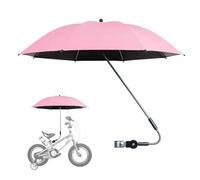 Moreeulsi 90x82cm Umbrella for Stroller with Clamp, 360° UV Protection Pram Canopy for Trolley B-IKE, Pram Parasol Clip Sun Shade, Large Uv Protection Sun Umbrella for Stroller with Clamp
