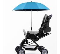 Moreeulsi 90x82cm Umbrella for Stroller with Clamp, 360° UV Protection Pram Canopy for Trolley B-IKE, Pram Parasol Clip Sun Shade, Large Uv Protection Sun Umbrella for Stroller with Clamp