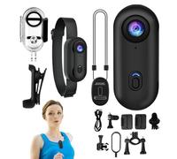 Moreeulsi Action Camera, 6.45x2.8x2cm Wearable Camer-a, Thumb Came-ra, Thumb Action Cam-era, Wearable Portable Cam For Sports Motorcycle Cycling Gym Hiking Outdoor Travel Adventures