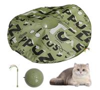 Moreeulsi Automatic Cat Toy,Moving Kitten Toy with Cover Design | Interactive Kitten Game for Chasing Teasing Scratching Exercise Stimulation Enrichment Playing Entertainment