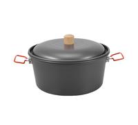 Moreeulsi Camping Pans for Cooking | 7.5L Outdoor Camping Steaming and Cooking Pot | Lightweight Heat-Resistant Camp Steamer Aluminum Alloy Portable Picnic Gear for Road Trip Grilling Fishing
