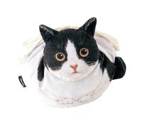 Moreeulsi Cat Kitten Cosmetic Pouch and Toiletry Bag, 34x16cm Drawstring Shaped Funny Cat Cosmetic Bag