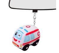 Moreeulsi Cute Plush Keychain,Stuffed Fire Truck Car Doll for Stroller | Learning Bag Charm for Room Purse Bedroom Home Backpack Cribs Kids Handbag Girls Preschool Birthday
