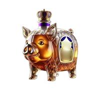 Moreeulsi Funny Animal Whiskey Decanter, 350 Ml Whiskey Bottle, Pig Wine Decanter, Pig Whiskey Bottle, Funny Animal Whiskey Decanter, Decorative Empty Liquor Table Statue
