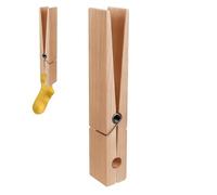 Moreeulsi Giant Wooden Clothespin Towel Holder, 30cm, Sturdy Clothes Pins, Wall Towel Hooks, Craft Supplies