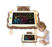 Moreeulsi LCD Writing Pad | Erasable Doodle Board - Early Learning Tool for Boys and Girls, Erasable LCD Writing Pad with Stand for Indoors and Outdoors