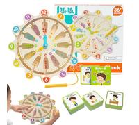 Moreeulsi Magnetic Maze Board | Magnetic Maze Clock Puzzle Games | Wooden Toddler Color Sorting Toys, Preschool Learning Educational Toys for Ages Over 3 Boys Girls Sensory Play