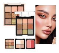 Moreeulsi Make up Pallet for Women,Face Makeup Palette Eyeshadow Blush Highlighter | Gentle Long-Lasting Cosmetics Mature Skin Supplies for Face Eyes Beauty Travel Stage Date Night