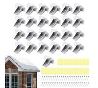 Moreeulsi Metal Roof Snow Guards,Weatherproof Ice Buildup Stops - Heavy-Duty Roof Snow Guards for Shingle Gutter Winter Commercial Residential Apartment Home