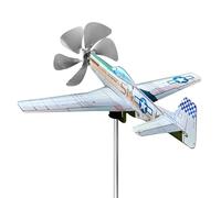 Moreeulsi Metal Wind Chime for Outdoor Use, Airplane Wind Chime, Windmill Wind Chime for Yard and Garden, Weatherproof Aircraft Wind Catcher, Wind Sculptures, Aeroplane Sculpture for the Garden