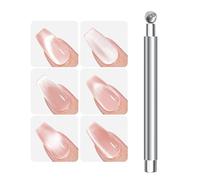 Moreeulsi Nail Magnet Tool,Kitten Eye Nail Craft Magnet with 2 Tips | Ergonomic Grip Multi-Functional Beauty Accessories for Gathering Salon Studio Dating Fingernails Polish