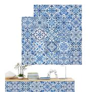 Moreeulsi Peel and Stick Tile Stickers, Portuguese Style Wall Stickers - Wall Decals Bathroom Decor, Adhesive Peel and Stick Tile Stickers for Kitchen Backsplash Bathroom