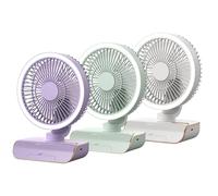 Moreeulsi Portable Desk Fan, 25x18x10.5cm Desk Air Circulator Fa-n, Quiet Room, Quiet Air Circulator, USB Charging Suspending, Swings Left And Right, Hot Weather Must Have