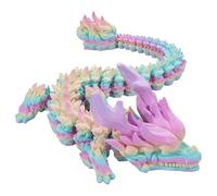 Moreeulsi - Printed Dragon Toy, Pressure Dragon Flexible - Print Fully Moving Toy | Articulated Dragon Flexible Articulated Dragon Easter Egg Basket Filler for Home Children