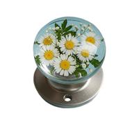 Moreeulsi Privacy Door knob,Retro Round Resin Epoxy Flower Door Knob | Vintage Modern Classic Handle Interior Privacy for Home Store Toilet Bathroom Bedrooms