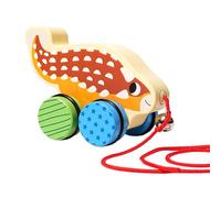 Moreeulsi Pull Toy - Interactive Walking Dinosaur Car,Interactive Cute Wooden Push Toy,for Kids Indoor Outdoor Nursery Kindergarten Floor Play