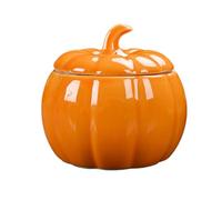 Moreeulsi Pumpkin Shape Ceramic Tea Storage Canister, Kitchen Countertop Decor With Airtight Lid For Loose Leaf Tea, Sugar, Coffee, Cookie Jar, Ideal For Organizing, Kitchen, Dining Room
