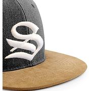 Morefaz New Snapback Cap Suede Peak Baseball Unisex Men Women Flexfit Gothic Letter A-Z Hat Caps LA (S)
