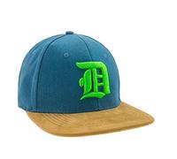 Morefaz New Snapback Cap Suede Peak Baseball Unisex Men Women Flexfit Gothic Letter D Hat Caps LA (D Green)