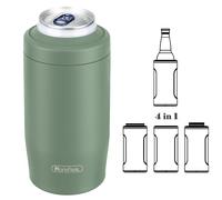 Morefeel 4-in-1 Skinny Can Cooler Double Wall Stainless Steel Insulated Can Holder