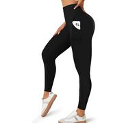 MOREFEEL Leggings with Pockets for Women, High Waisted Tummy Control Workout Hip Lift Yoga Pants Activewear