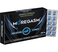 MOREGASM™ - Unleash More Longer | More Harder, More Stronger Performance | Stamina Endurance Booster Blue Herbal Supplement Tablets for Men | 10 Ginseng Tablets