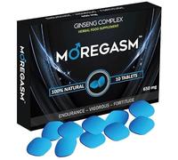 MOREGASM™ - Unleash More Longer | More Harder, More Stronger Performance | Stamina Endurance Booster Blue Herbal Supplement Tablets for Men | 10 Ginseng Tablets