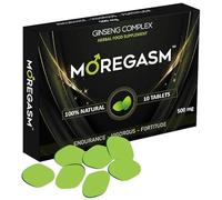 MOREGASM™ - Unleash More Longer, More Harder, More Stronger Performance - Stamina Endurance Booster Green Herbal Supplement Tablets for Men - 10 Ginseng Tablets