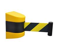 MoreiH Retractable Belt Barrier, Wall Mount Caution Belt Tape for Crowd Control Barriers and Line Dividers,Wall -Mounted Installation or Suction/a/2M/6.6Ft