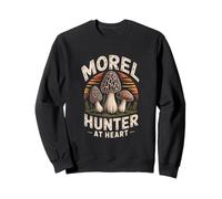 Morel Hunter At Heart Mushroom Forager Spring Woods Sweatshirt