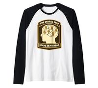 Morel Hunter Humor The Morel Map Stays in My Head Raglan Baseball Tee