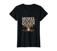 Morel Hunting Queen Fungi Mushroom T-Shirt