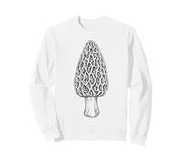 Morel Mushroom Forager Mycology Nature Drawn Artwork Sweatshirt