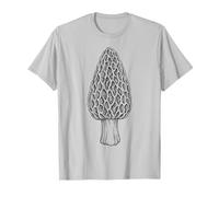 Morel Mushroom Forager Mycology Nature Drawn Artwork T-Shirt