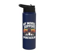 Morel Mushroom Hunting My Morel Support is Sporetacular Stainless Steel Insulated Water Bottle