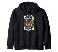 Morel Season Is My Favorite Season Mushroom Hunter Zip Hoodie