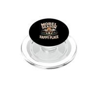 Morel Season Is My Happy Place Mushroom Forager PopSockets PopGrip for MagSafe
