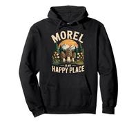 Morel Season Is My Happy Place Mushroom Forager Pullover Hoodie