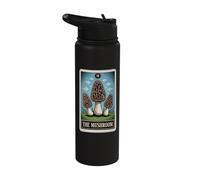 Morel Tarot Card The Mushroom Stainless Steel Insulated Water Bottle