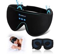 Morelax Bluetooth Sleep Mask Headphones for Insomnia, 100% Blackout Wireless 3D Eye Mask with Headphones