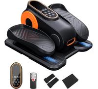 Morelax Under Desk Elliptical Machine for Home,Electric Elliptical Machine for Seniors with 12 Adjustable Speed,Seated Pedal Exerciser with Remote Control & Non-Slip Pad,Quiet&Portable Leg Exerciser