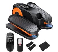 Morelax Under Desk Elliptical Machine, Ellipse Leg Exerciser for Seniors Fully Assembled, Quiet & Portable Electric Seated Pedal Exerciser with Remote Control & 12 Adjustable Speeds