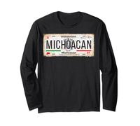 Morelia Michoacán Mexico License Plate Travel Vacation Beach Long Sleeve T-Shirt