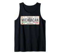 Morelia Michoacán Mexico License Plate Travel Vacation Beach Tank Top