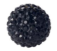 Morella Women's Angel Chime Sound Ball Black Zirconia Ø 16 mm 0,63"