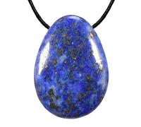 Morella Women's Necklace 31.5 inch - 80 cm gem-Stone Drop Pendant Lapis Lazuli gem in a Velvet Bag